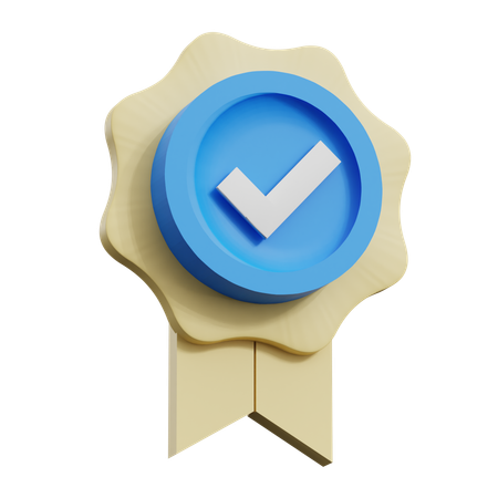 Approval Badge  3D Icon