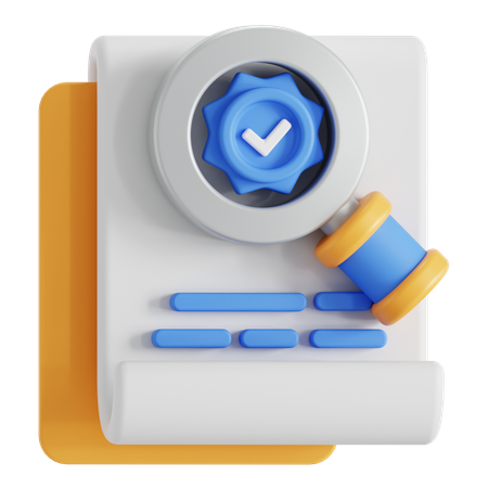 Approval check  3D Icon