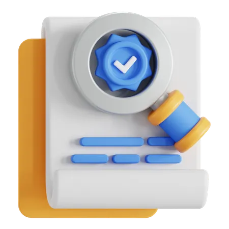 Approval check  3D Icon