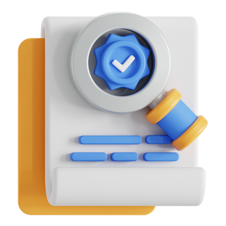 Approval check  3D Icon