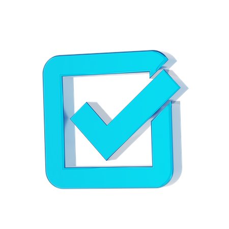 Approval check  3D Icon