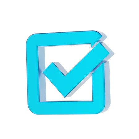 Approval check  3D Icon
