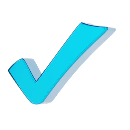 Approval check mark  3D Icon