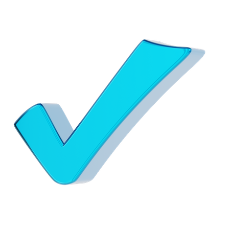 Approval check mark  3D Icon