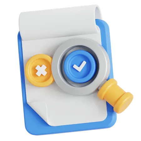 Approval decision  3D Icon