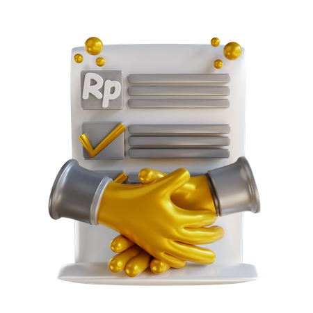 Approval Document  3D Icon