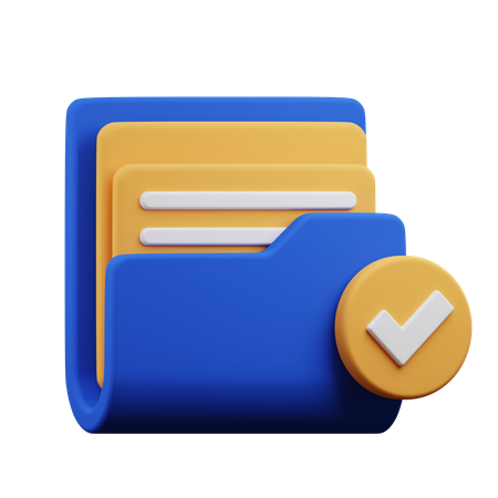 Approval Folder  3D Icon