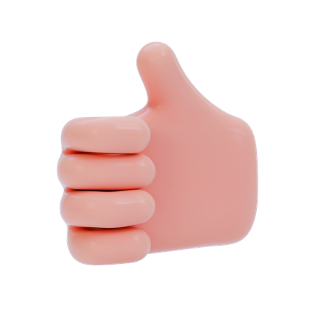 Approval Hand Gesture  3D Icon