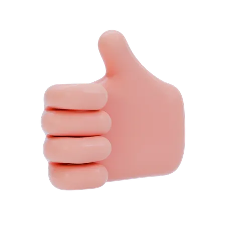 Approval Hand Gesture  3D Icon