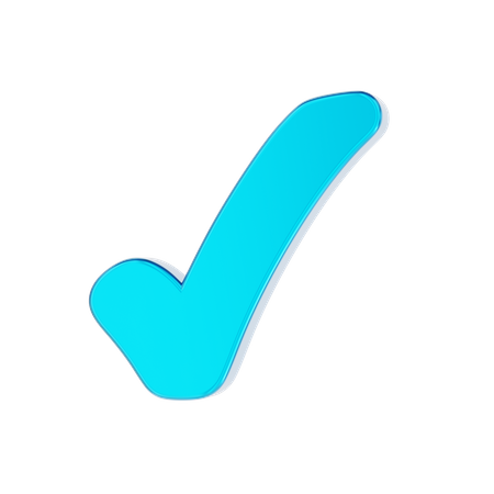 Approval mark  3D Icon