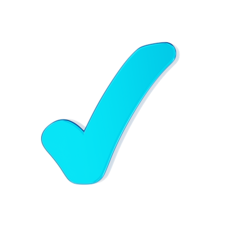 Approval mark  3D Icon