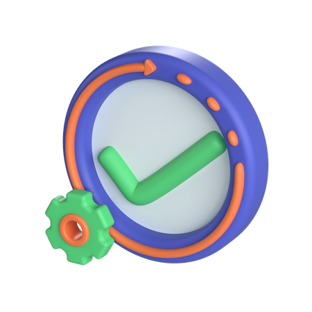 Approval Process  3D Icon