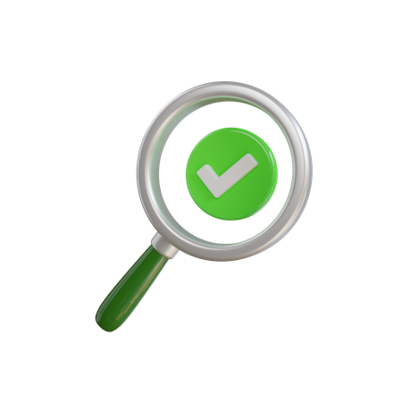 Approval Search  3D Icon