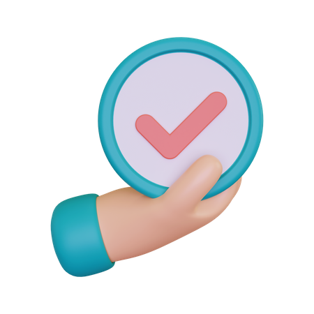 Approval Sign  3D Icon