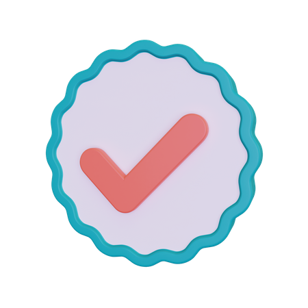 Approval Sign  3D Icon