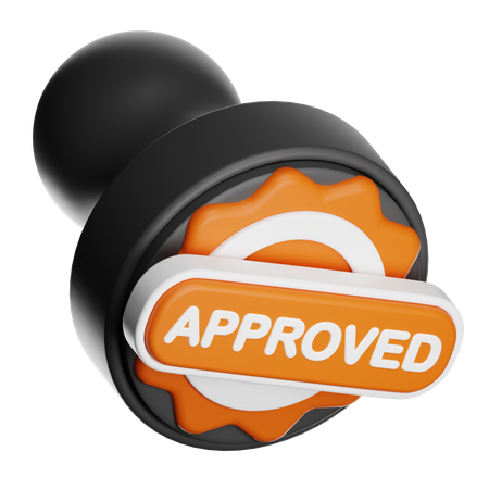 Approval Stamp  3D Icon