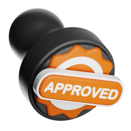 Approval Stamp  3D Icon