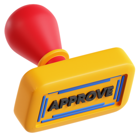 Approval Stamp  3D Icon