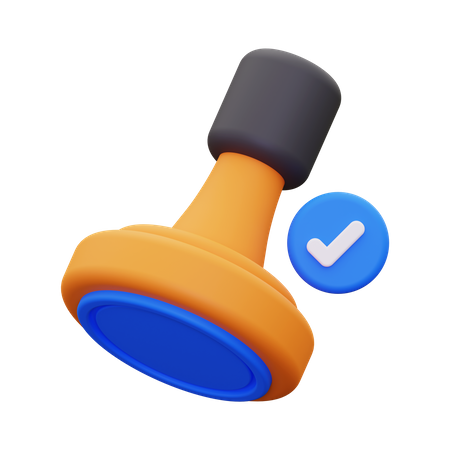 Approval Stamp  3D Icon
