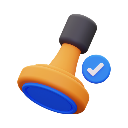 Approval Stamp  3D Icon