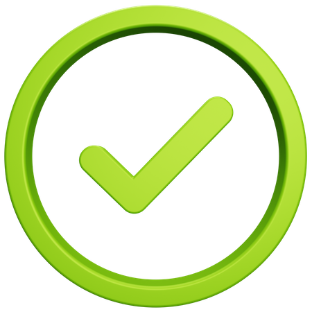 Approval Symbol  3D Icon