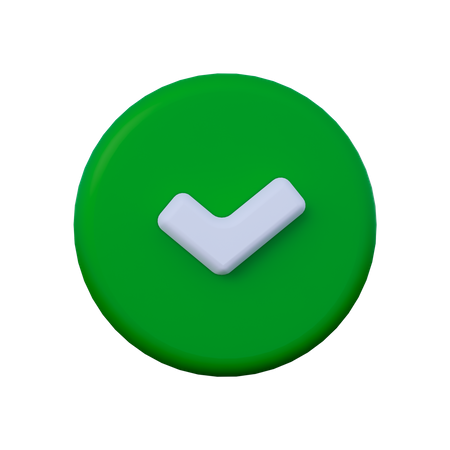 Approve  3D Icon