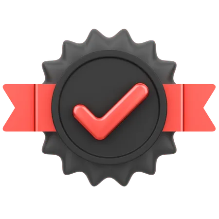 Approve Badge  3D Icon