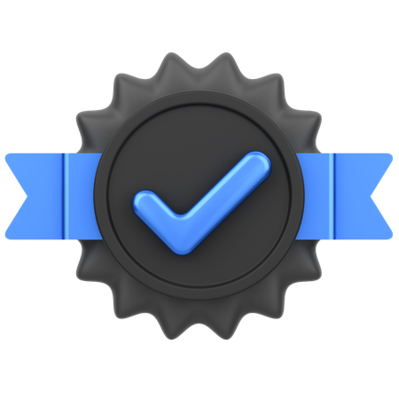 Approve Badge  3D Icon