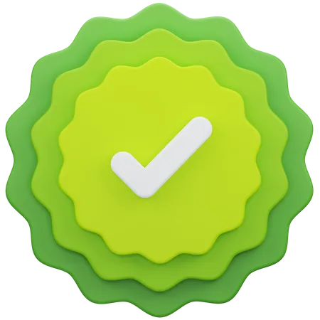 Approve Button  3D Icon