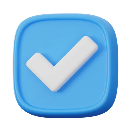 Approve Button  3D Icon