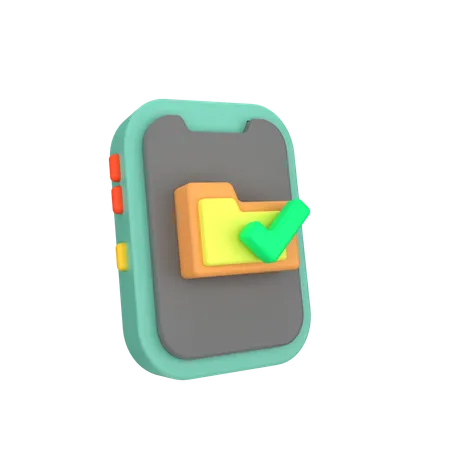 Approve Folder  3D Icon