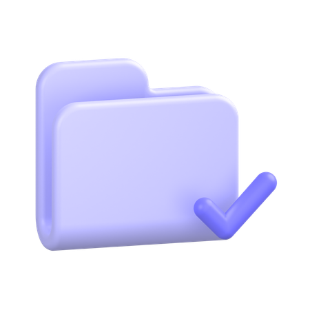 Approve Folder  3D Icon