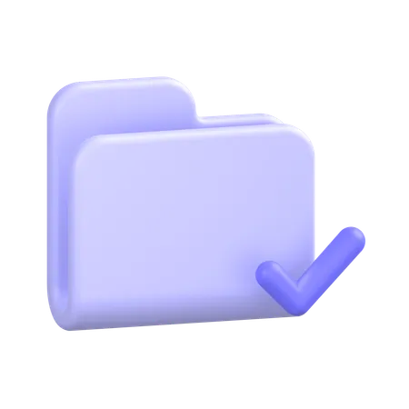 Approve Folder  3D Icon