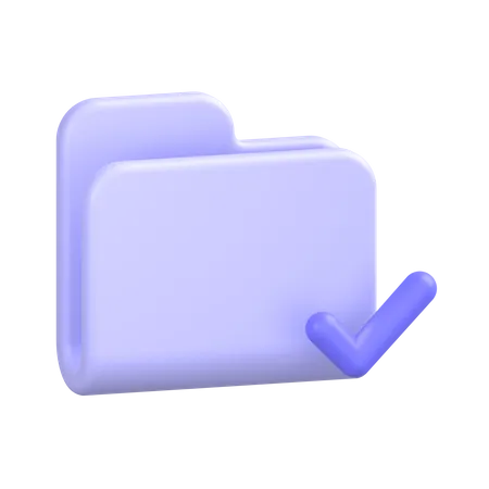 Approve-folder 3D Icon