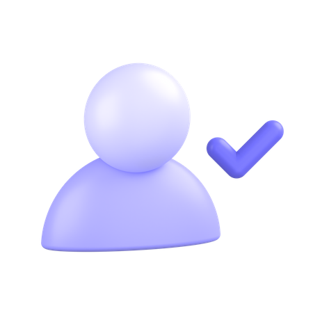 Approve-user 3D Icon