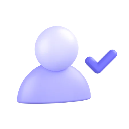 Approve-user 3D Icon