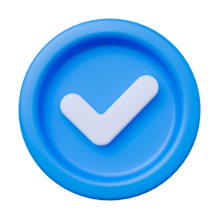 Approved  3D Icon