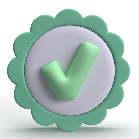 Approved  3D Icon