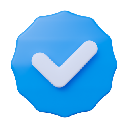Approved  3D Icon