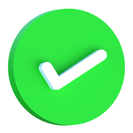 Approved  3D Icon