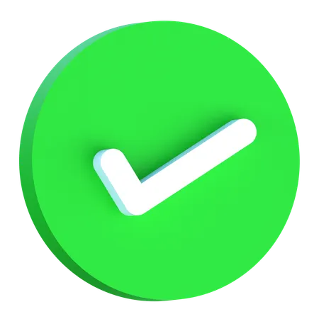Approved  3D Icon