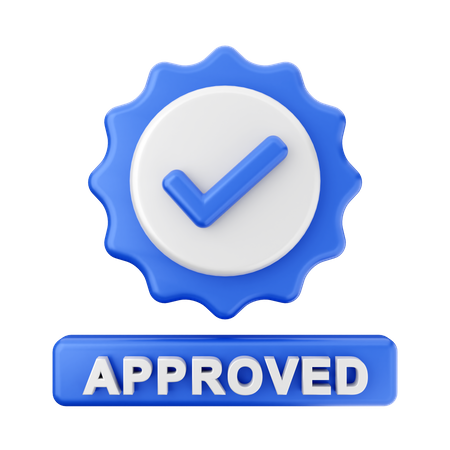 Approved  3D Icon