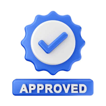 Approved  3D Icon