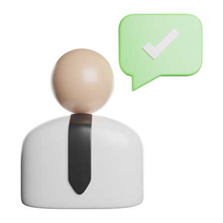 Approved  3D Icon