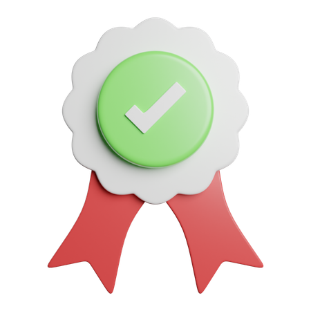 Approved  3D Icon