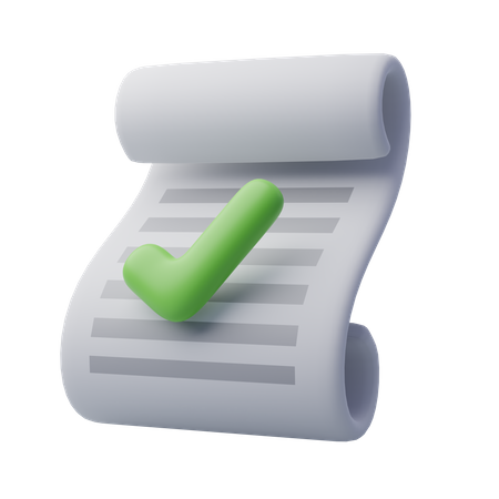 Approved Agreement  3D Icon