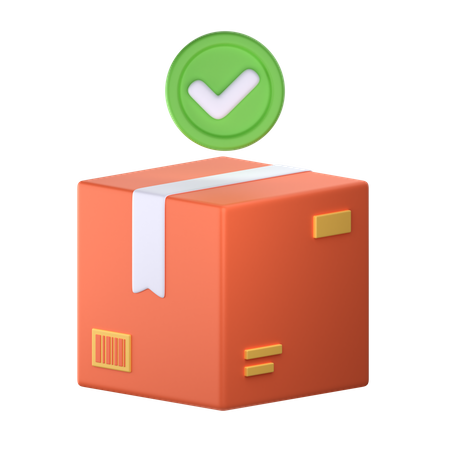 Approved Box Package  3D Icon