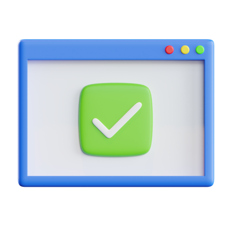 Approved Browser  3D Icon