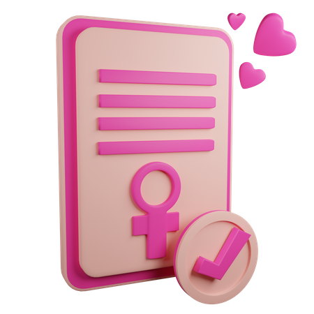 Approved By Women  3D Icon