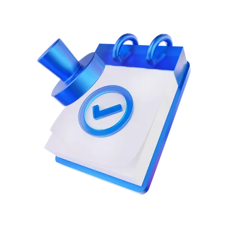 Approved Calendar  3D Icon